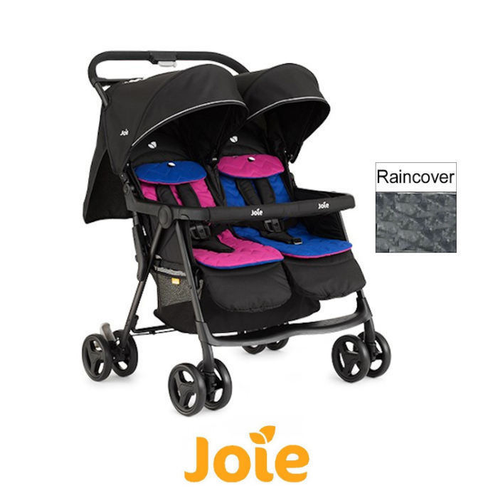 joie double stroller rain cover