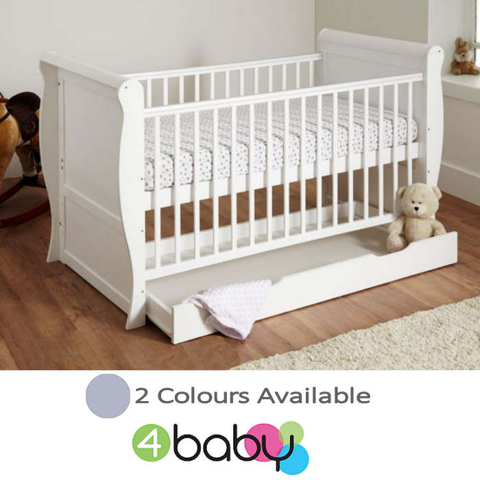 4baby sleigh cot bed