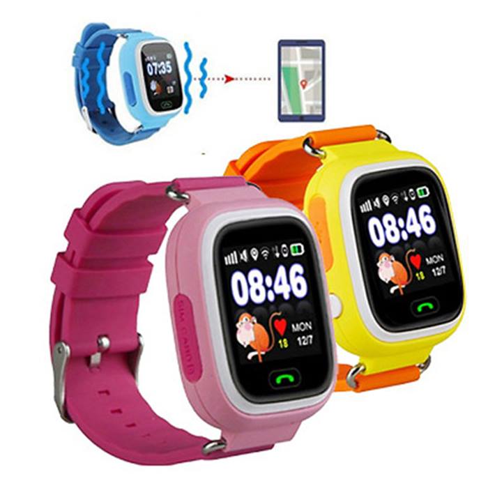 Q90 Child Safety GPS Tracker Smartwatch - 3 Colours