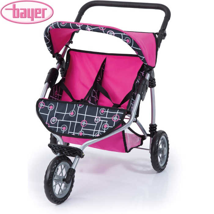 bayer design twin dolls pram