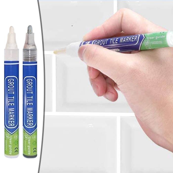 White or Light Grey Grout Marker Pen - 2 or 4-Pack