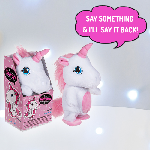 walking talking unicorn toy